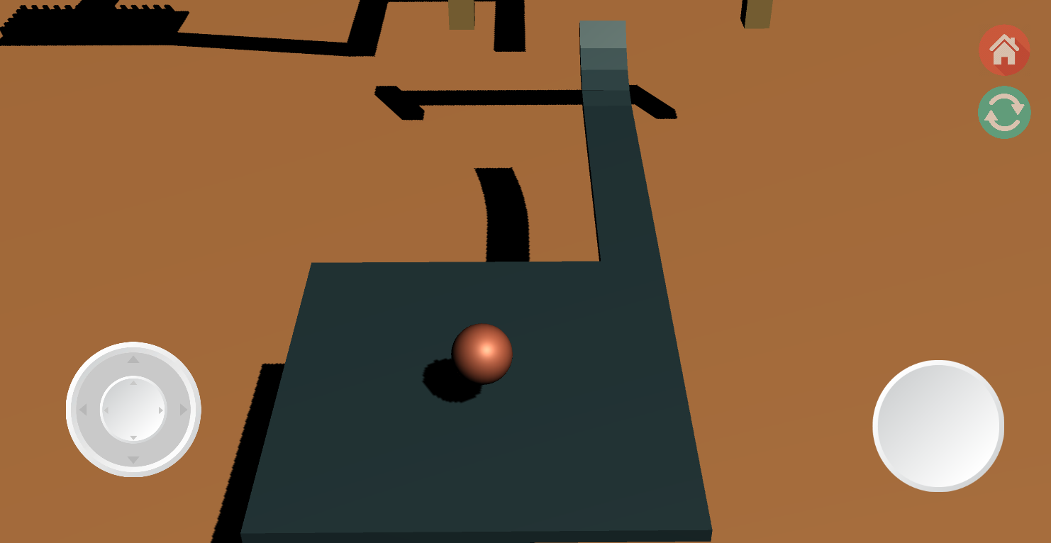 Mobile ball game obstacle section