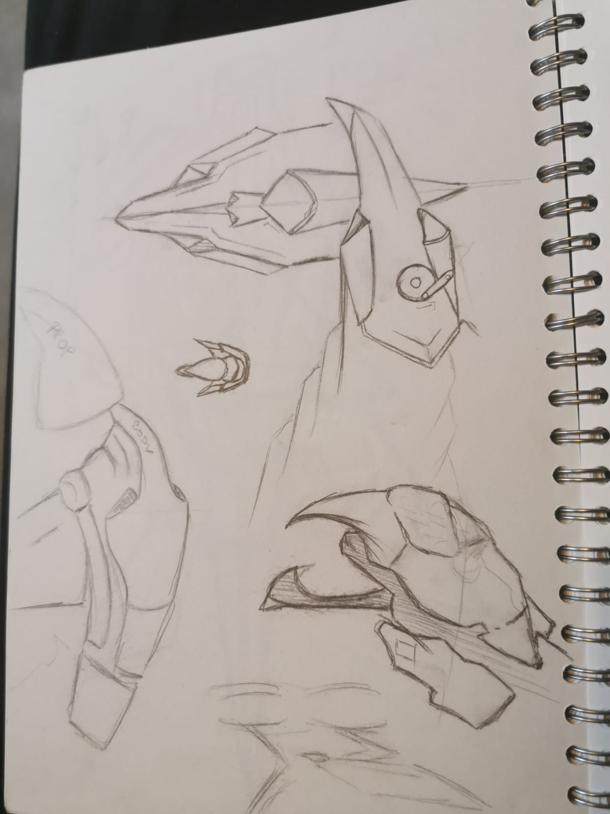 Original Space Bird form studies