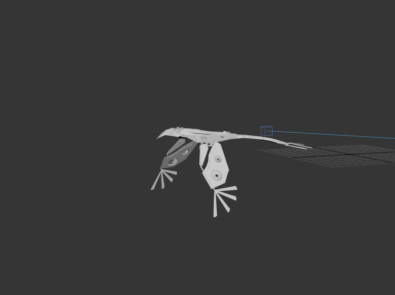 Space Bird flight pose
