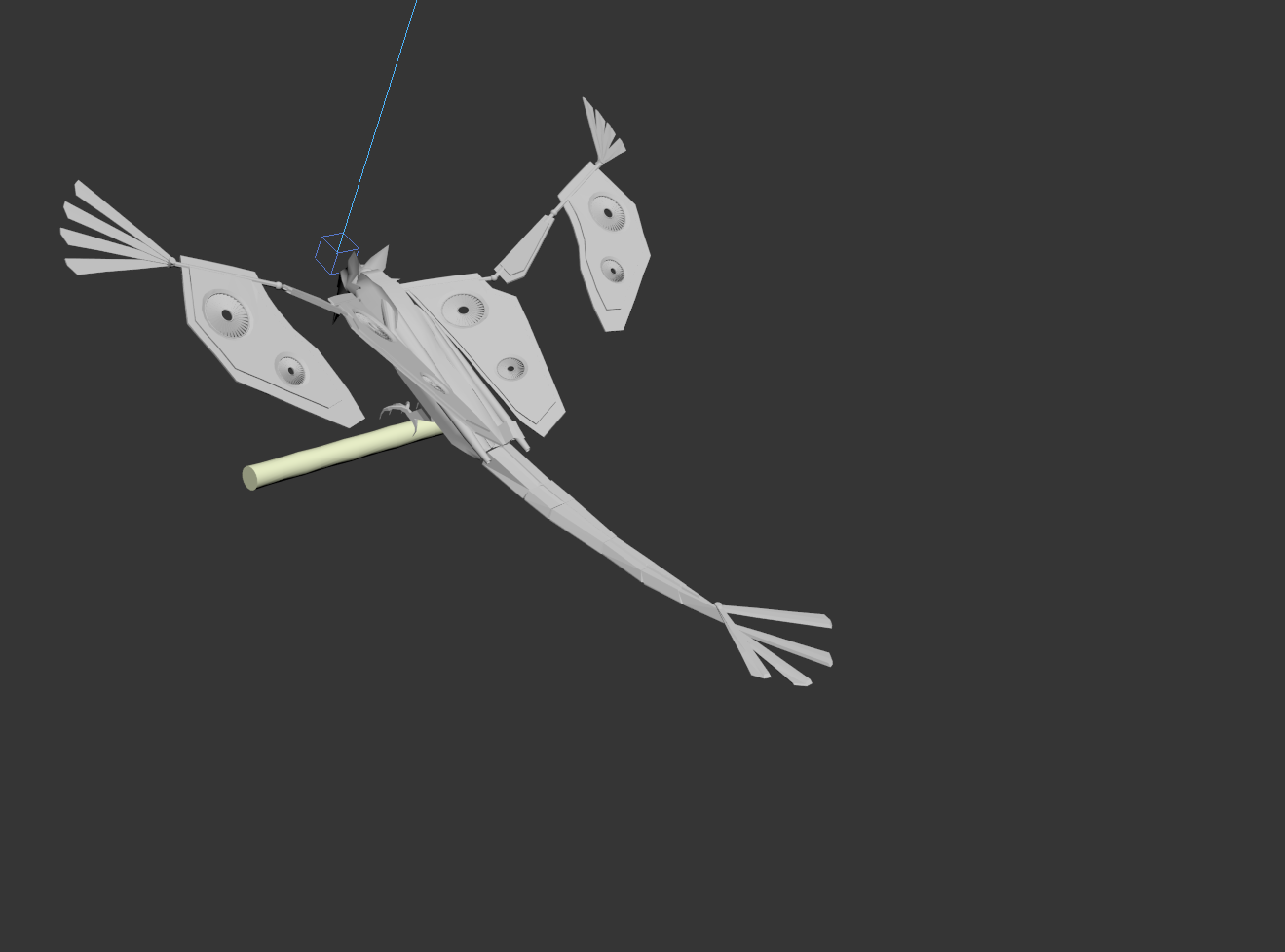 Rear structure of the Space Bird
